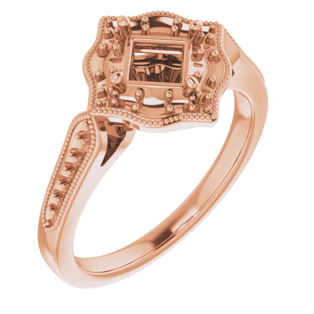 Vintage-Inspired Halo-Style Ring
