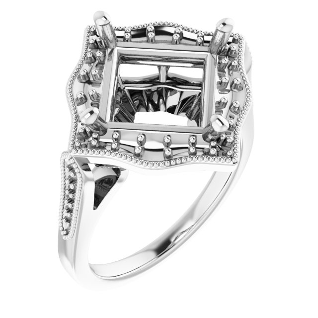 Vintage-Inspired Halo-Style Ring