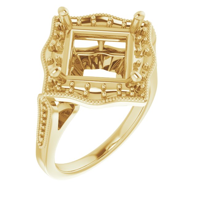 Vintage-Inspired Halo-Style Ring