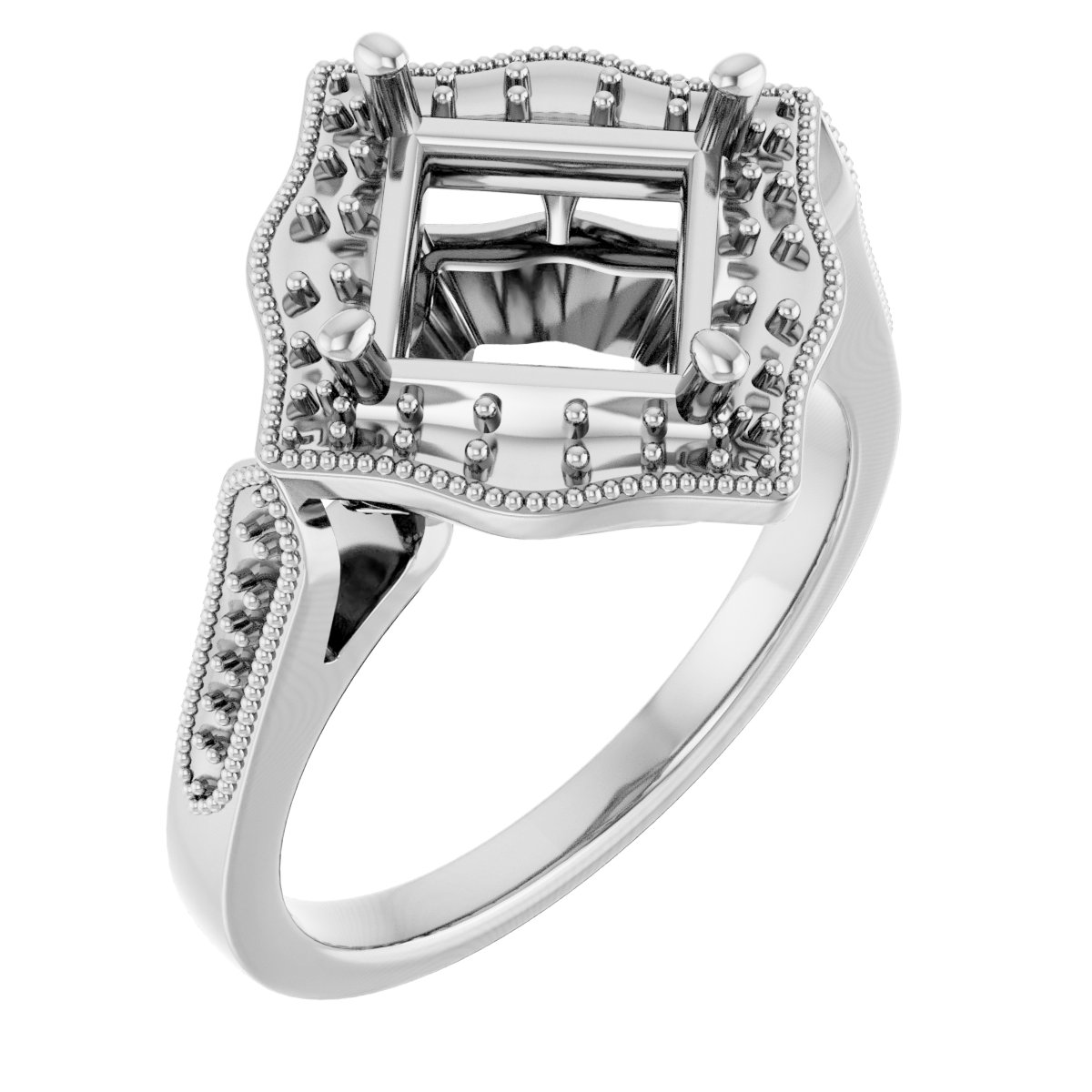 Vintage-Inspired Halo-Style Ring