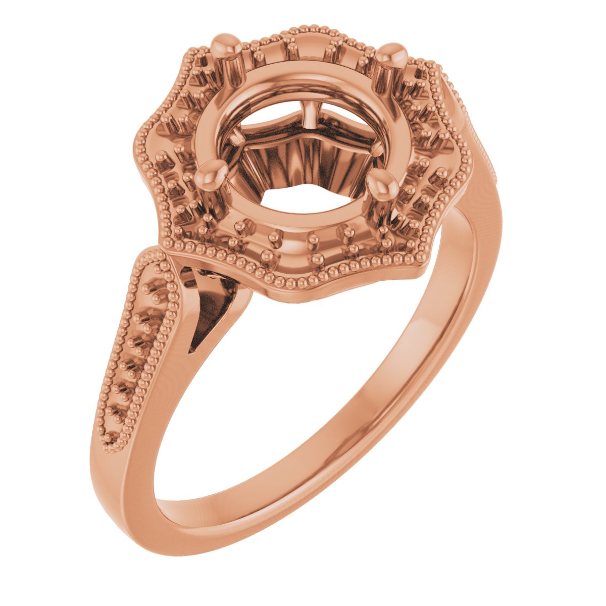 Vintage-Inspired Halo-Style Ring