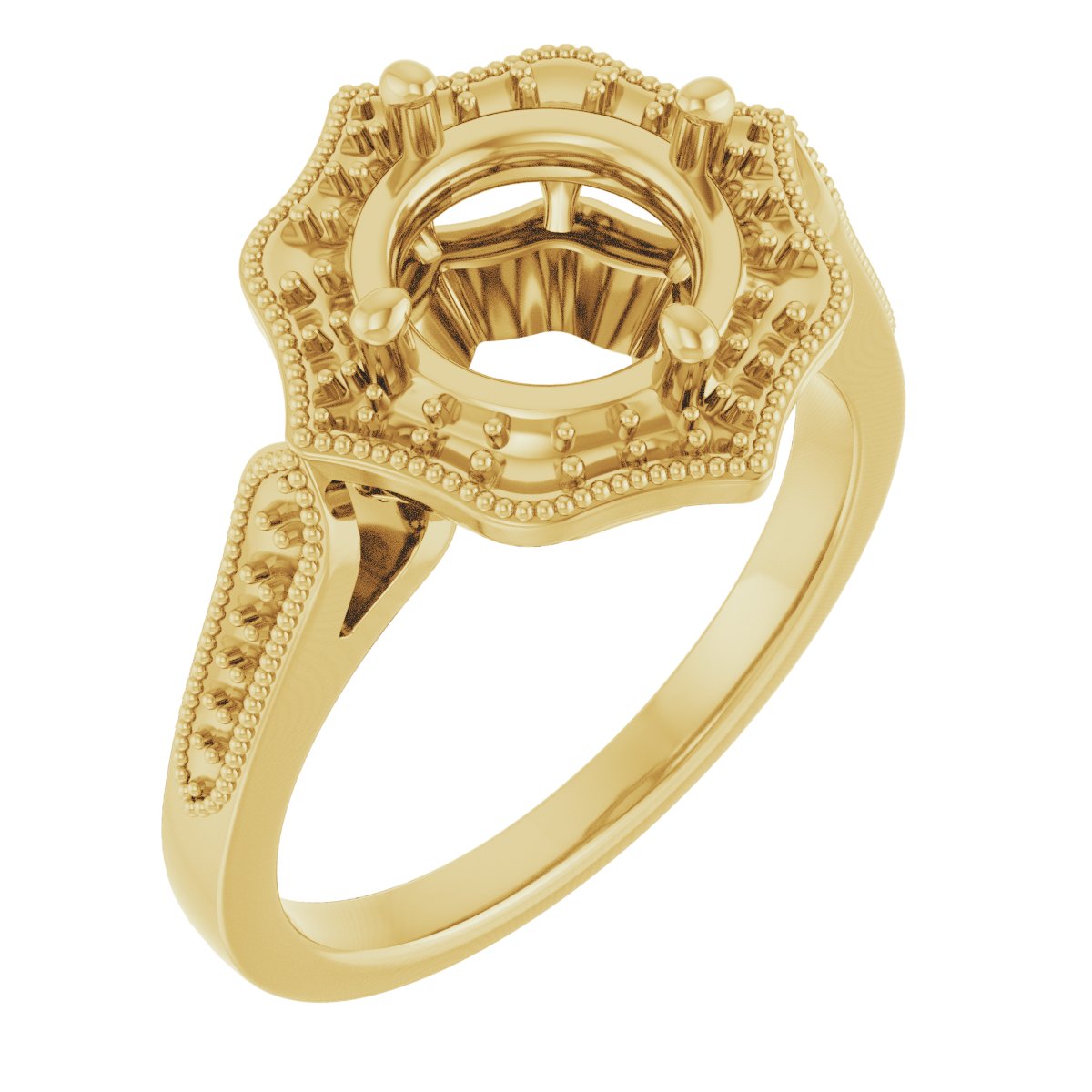 Vintage-Inspired Halo-Style Ring