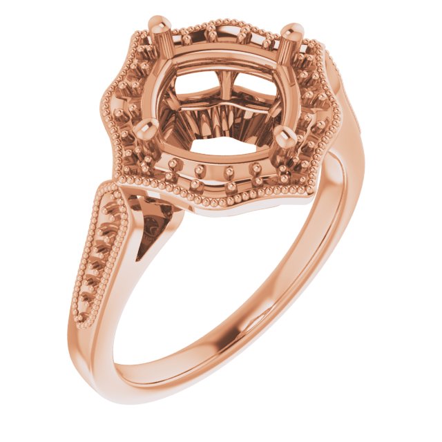 Vintage-Inspired Halo-Style Ring