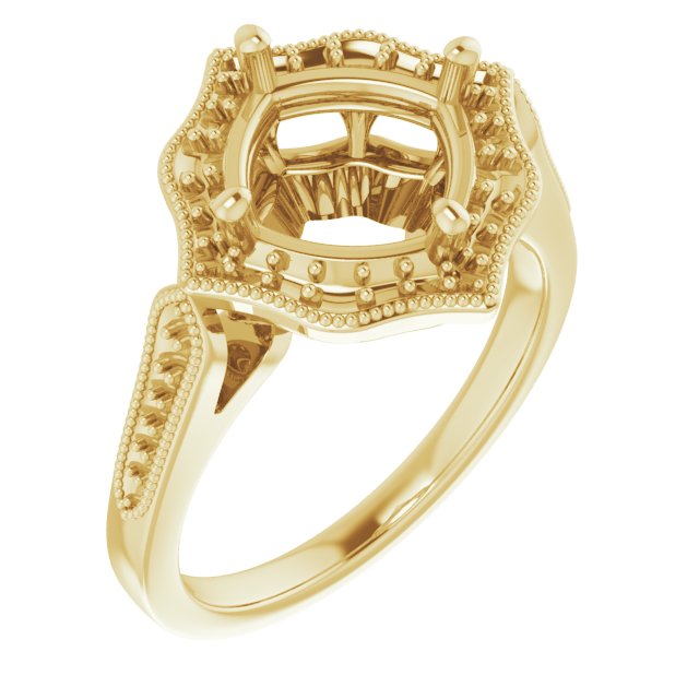 Vintage-Inspired Halo-Style Ring