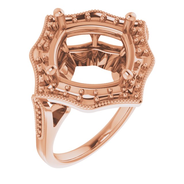 Vintage-Inspired Halo-Style Ring