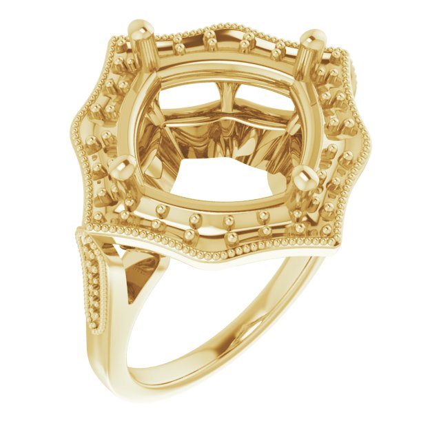 Vintage-Inspired Halo-Style Ring