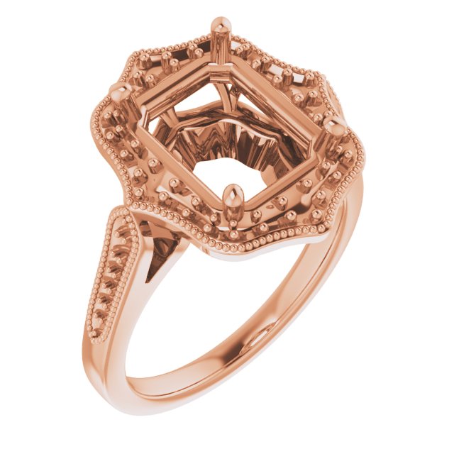 Vintage-Inspired Halo-Style Ring