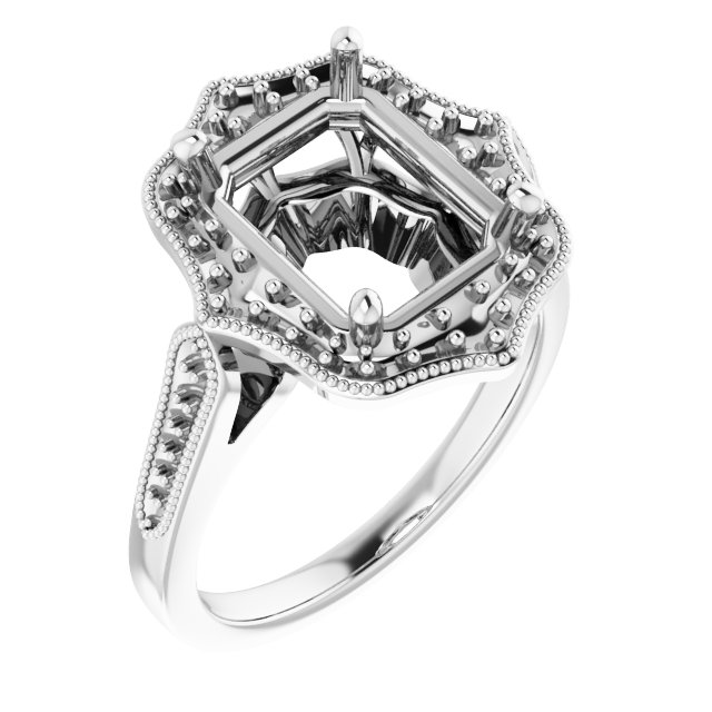 Vintage-Inspired Halo-Style Ring