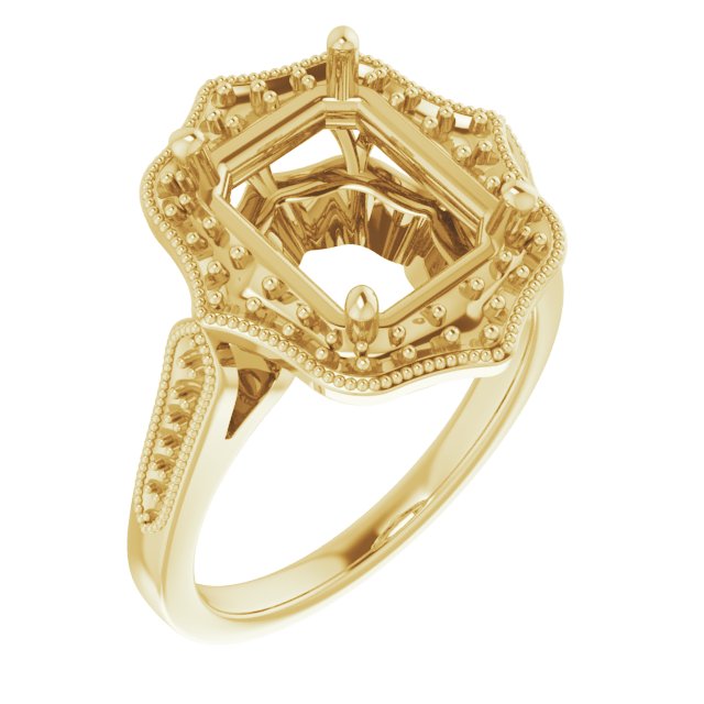 Vintage-Inspired Halo-Style Ring