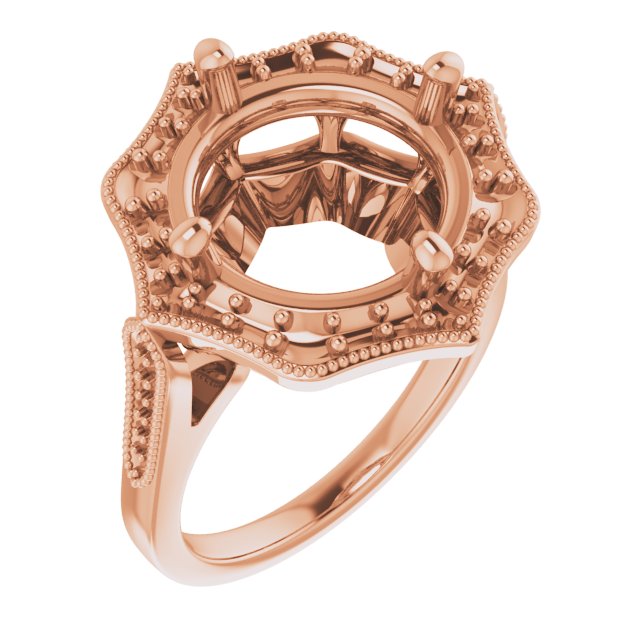 Vintage-Inspired Halo-Style Ring