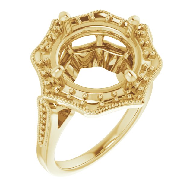 Vintage-Inspired Halo-Style Ring