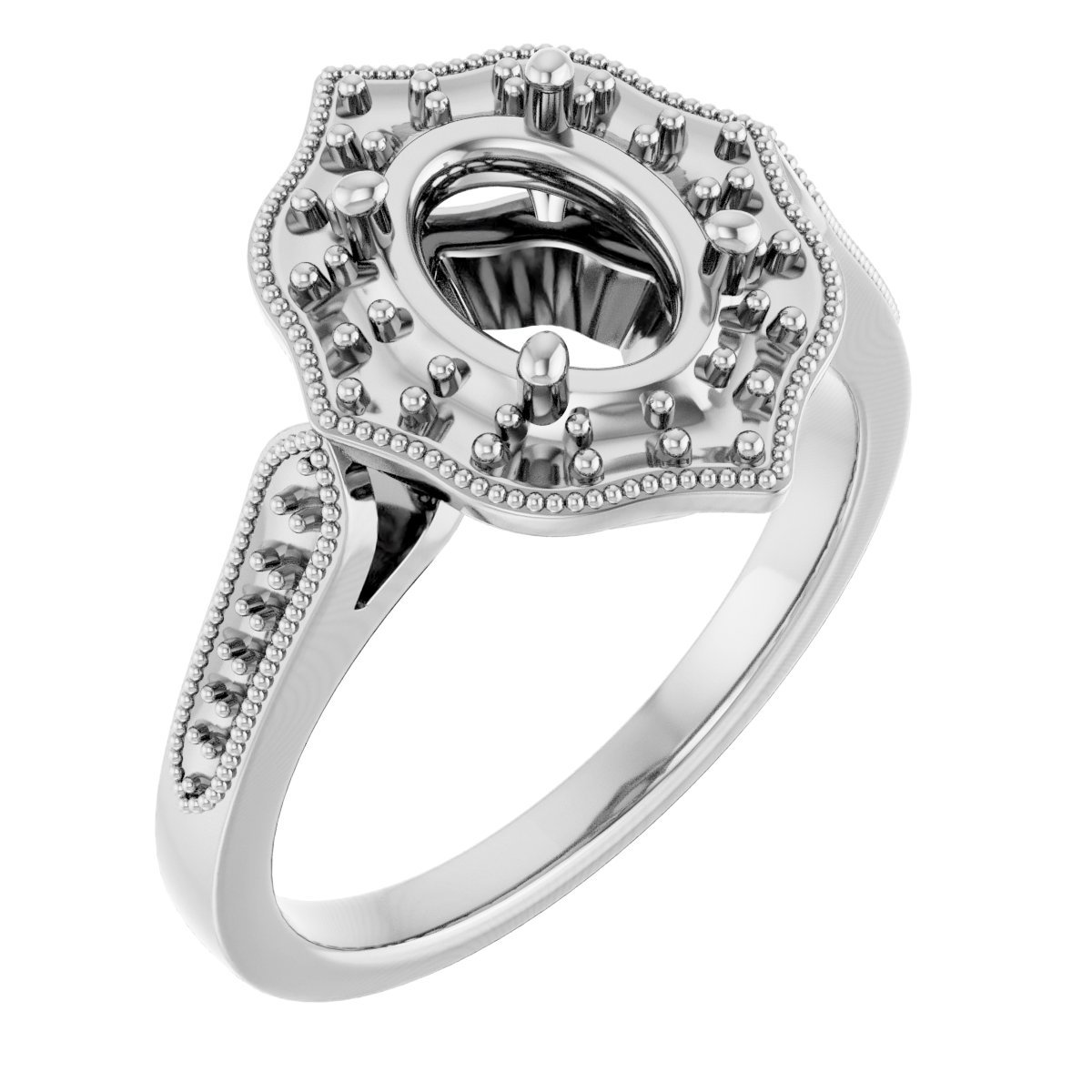 Vintage-Inspired Halo-Style Ring