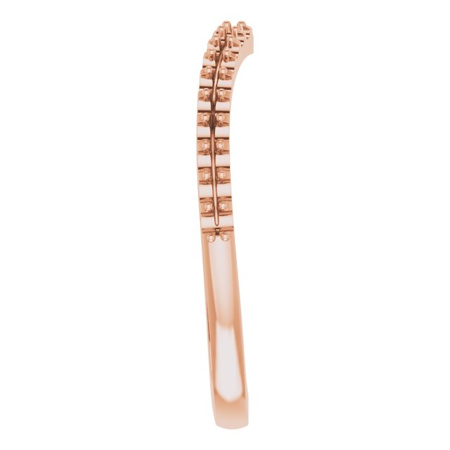 14K Rose 1/5 CTW Diamond Band