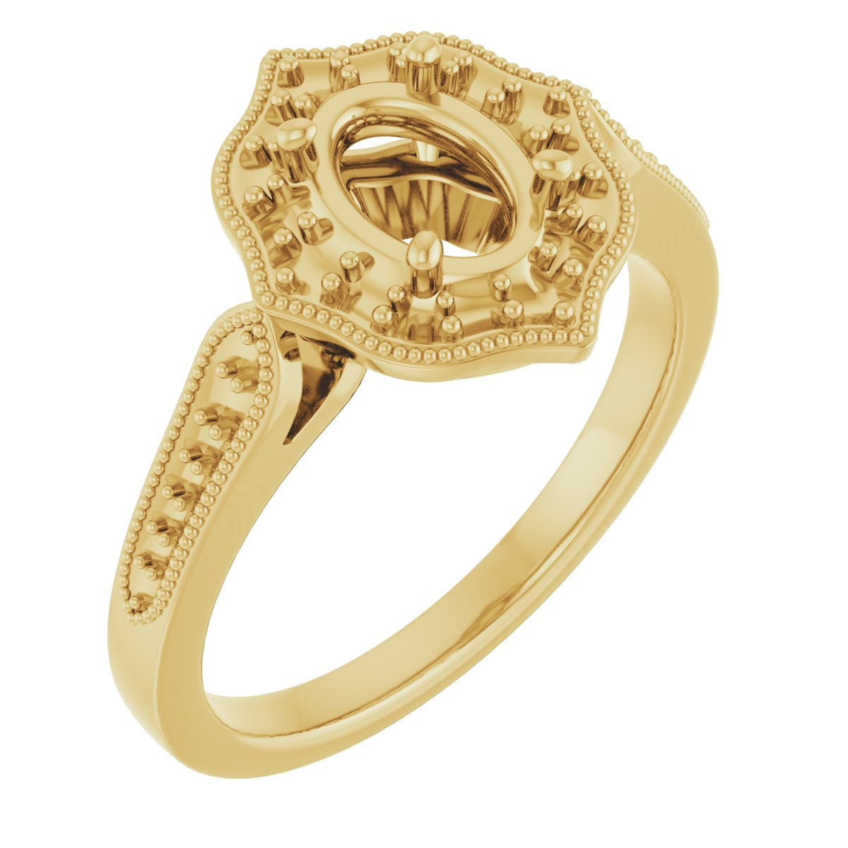 Vintage-Inspired Halo-Style Ring