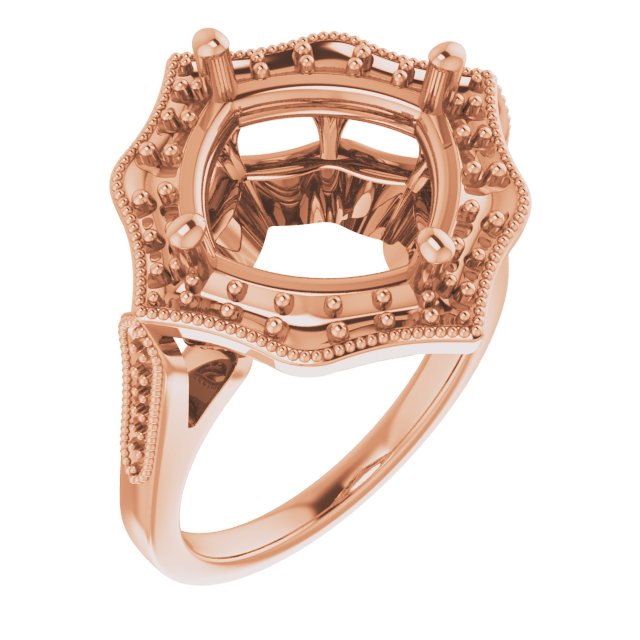 Vintage-Inspired Halo-Style Ring