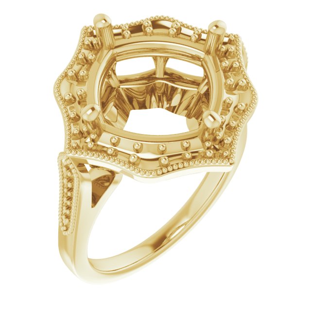 Vintage-Inspired Halo-Style Ring