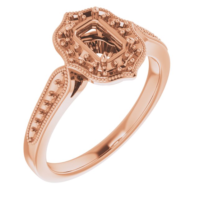 Vintage-Inspired Halo-Style Ring