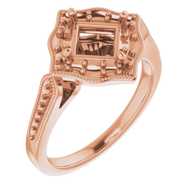 Vintage-Inspired Halo-Style Ring