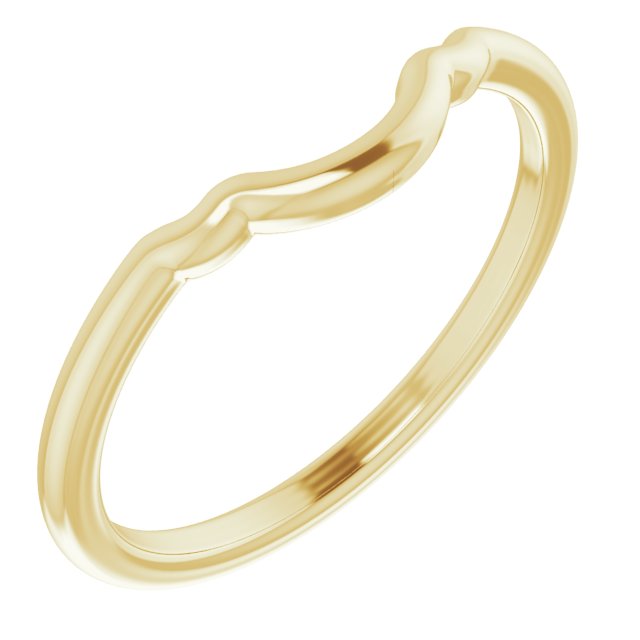 14K Yellow Band for 5.2 mm, 5.8 mm and 6.5 mm Engagement Ring