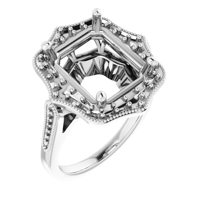 Vintage-Inspired Halo-Style Ring