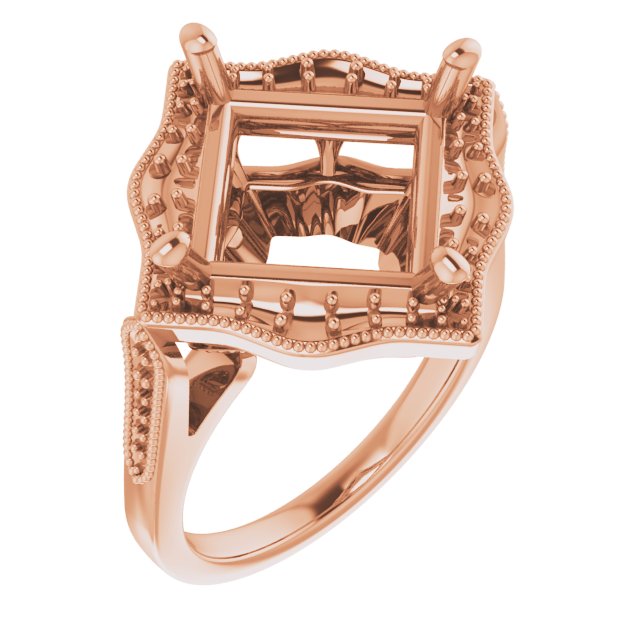 Vintage-Inspired Halo-Style Ring