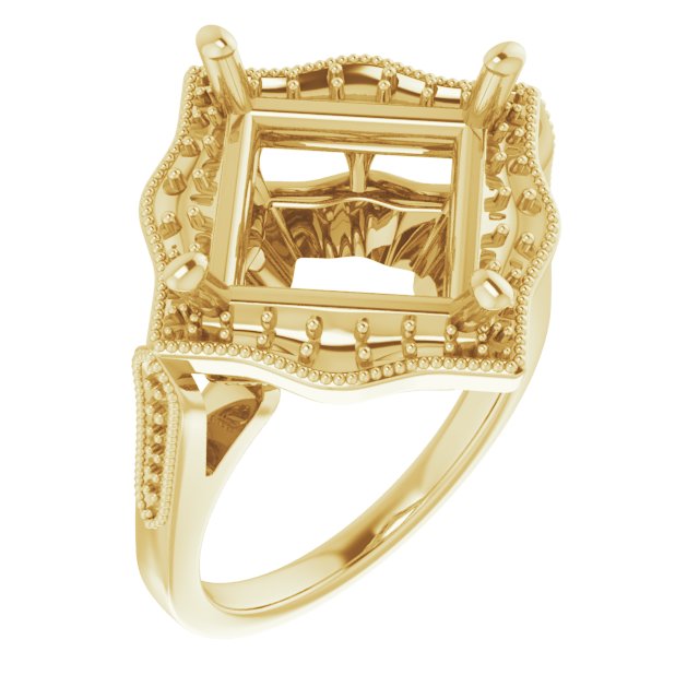 Vintage-Inspired Halo-Style Ring