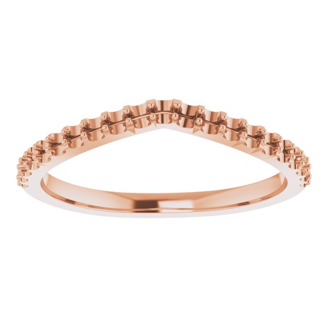 14K Rose 1/5 CTW Diamond Band