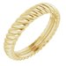 14K Yellow 3.5 mm Rope Band Size 5