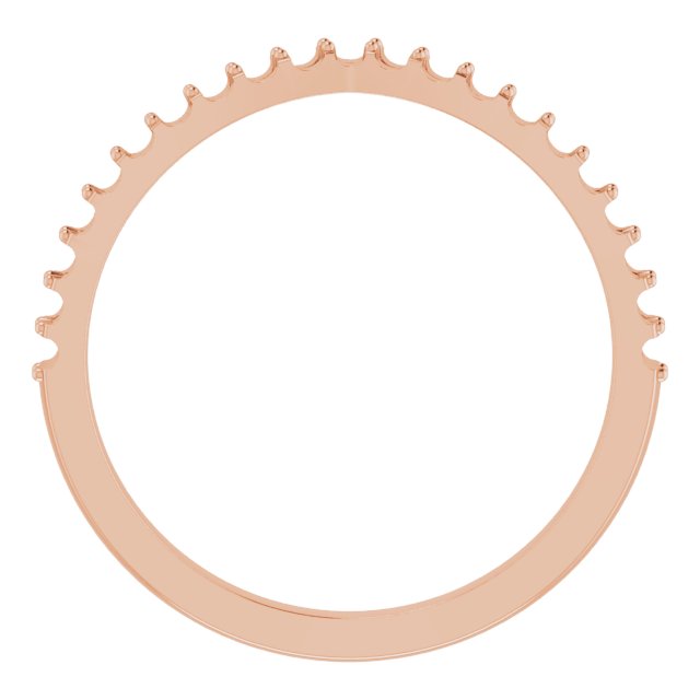 14K Rose 1/5 CTW Diamond Band