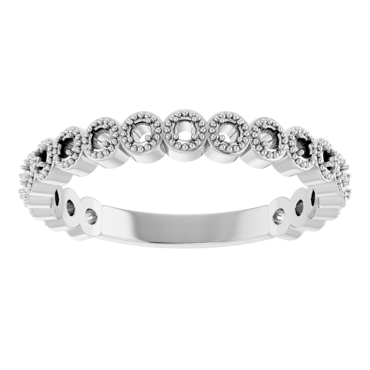 14K White 1/6 CTW Diamond Anniversary Band