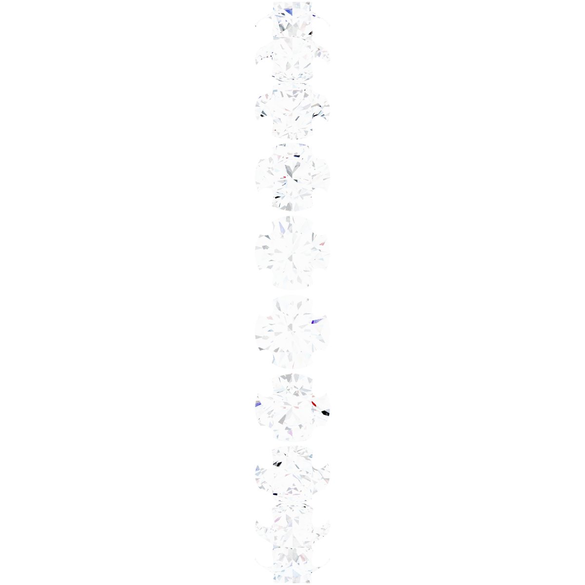 14K White 1 3/8 CTW Natural Diamond Eternity Band Size 7-4