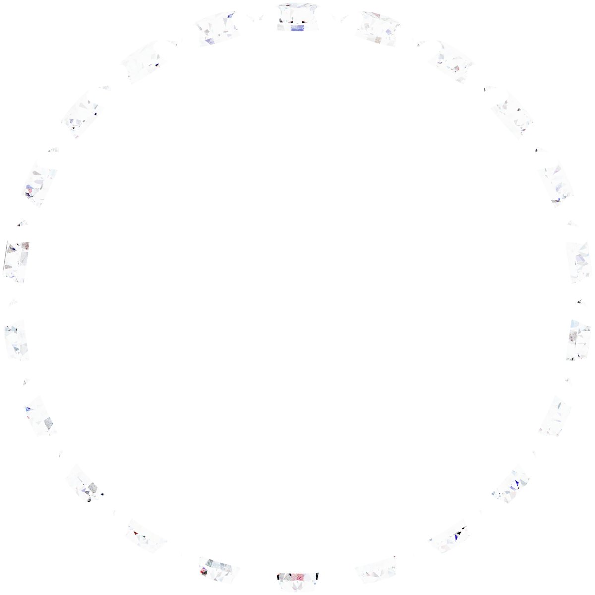 14K White 1 3/8 CTW Natural Diamond Eternity Band Size 7-2