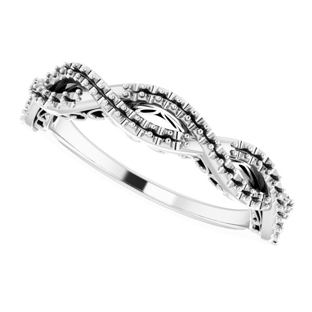 14K White 1/4 CTW Diamond Anniversary Band