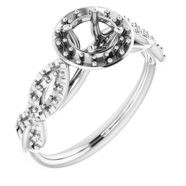 Halo-Style Infinity-Inspired Engagement Ring