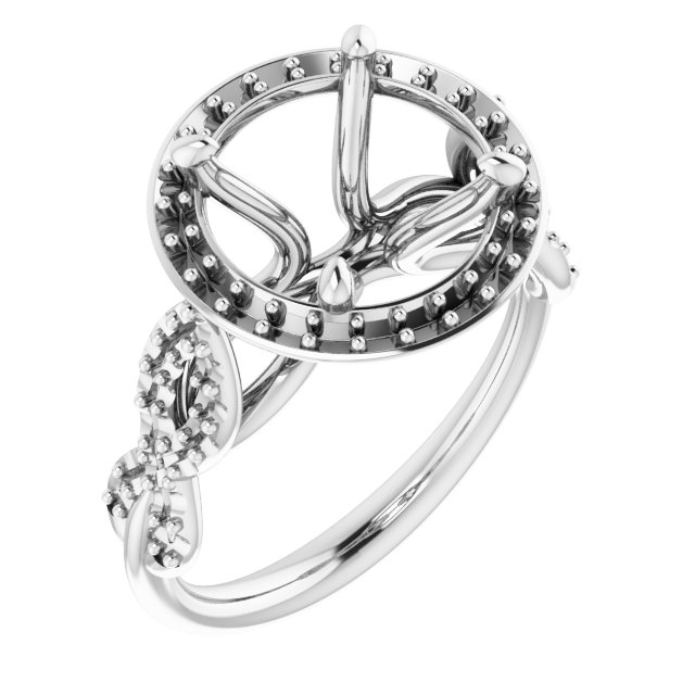 Halo-Style Infinity-Inspired Engagement Ring