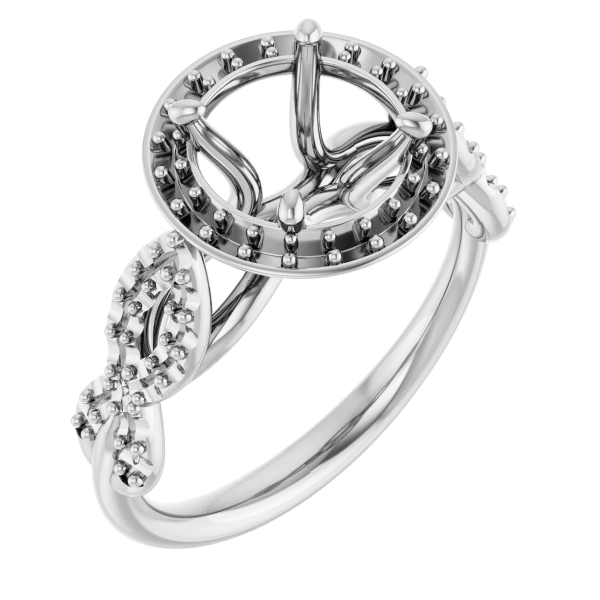 Halo-Style Infinity-Inspired Engagement Ring