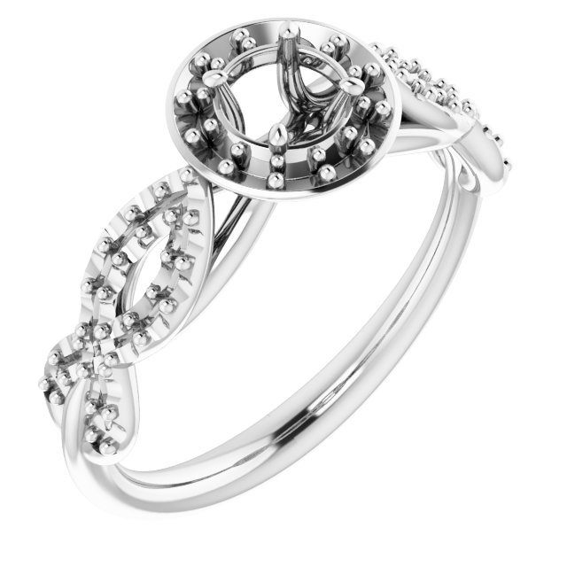 Halo-Style Infinity-Inspired Engagement Ring