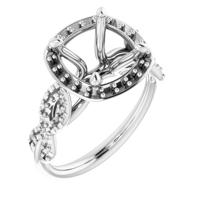 Halo-Style Infinity-Inspired Engagement Ring