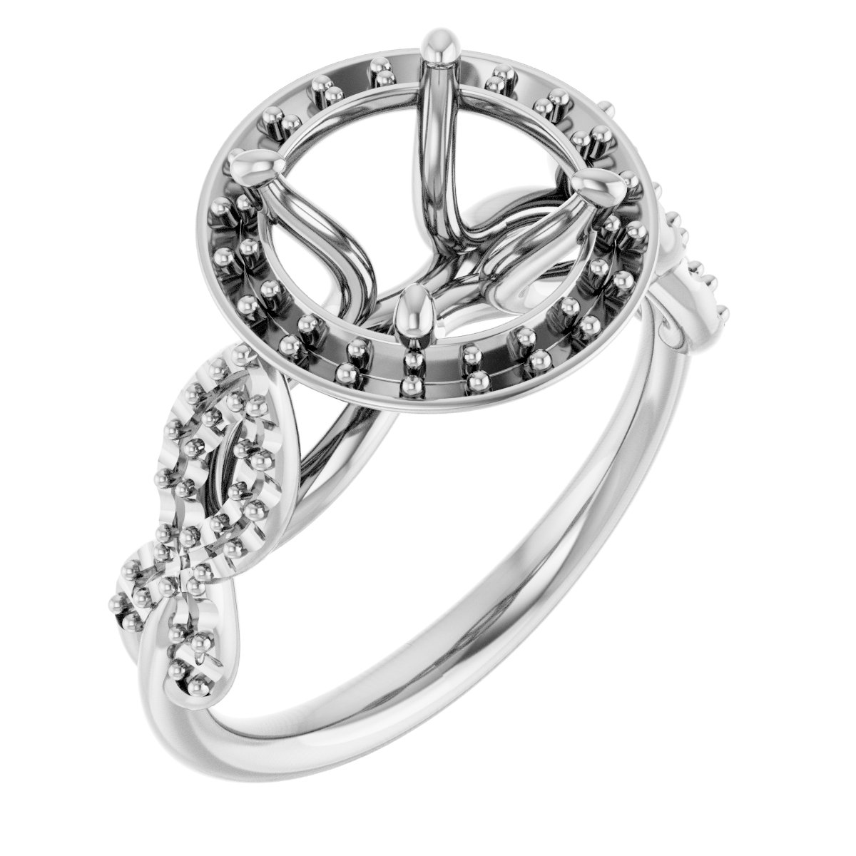 Halo-Style Infinity-Inspired Engagement Ring
