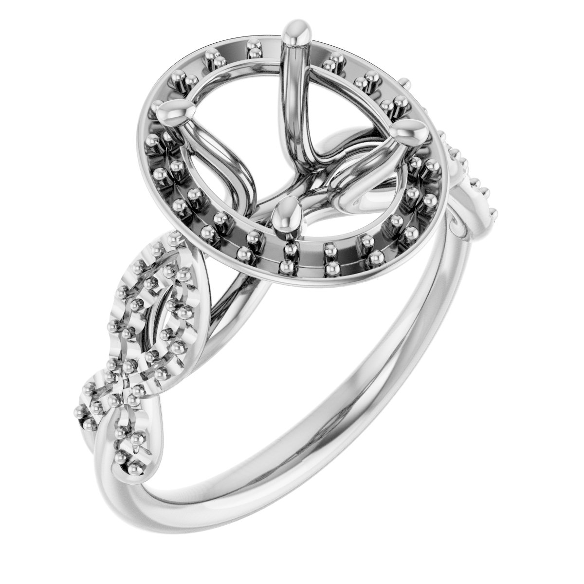 Halo-Style Infinity-Inspired Engagement Ring