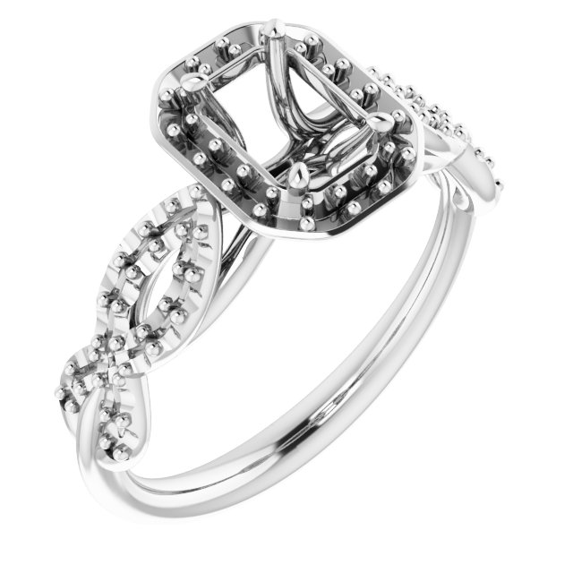 Halo-Style Infinity-Inspired Engagement Ring