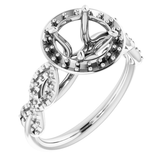 Halo-Style Infinity-Inspired Engagement Ring