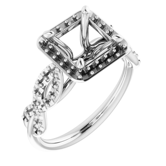 Halo-Style Infinity-Inspired Engagement Ring