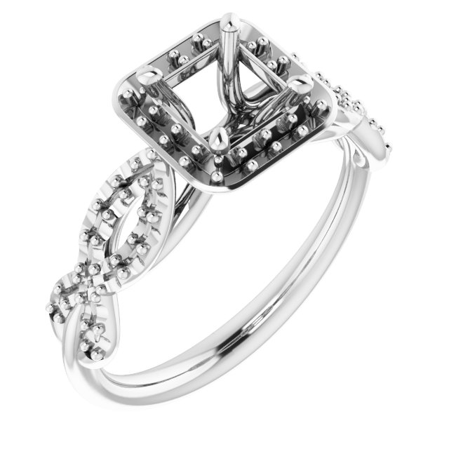 Halo-Style Infinity-Inspired Engagement Ring