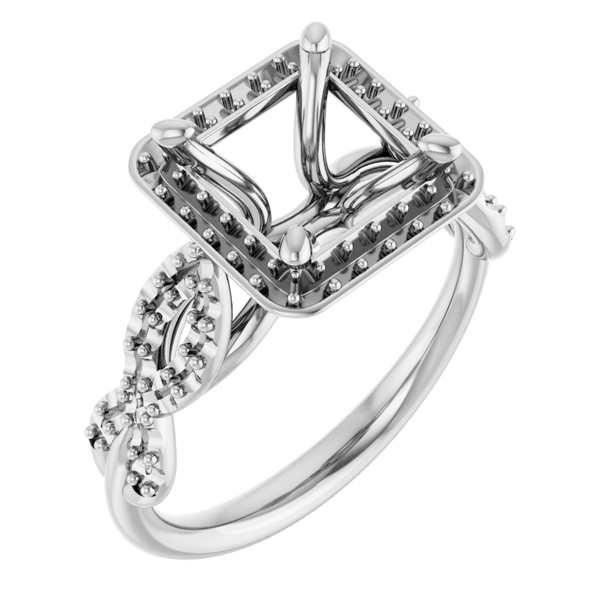 Halo-Style Infinity-Inspired Engagement Ring