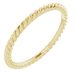 14K Yellow 1.5 mm Skinny Rope Band Size 4.5