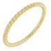 14K Yellow 1.3 mm Skinny Rope Band Size 7
