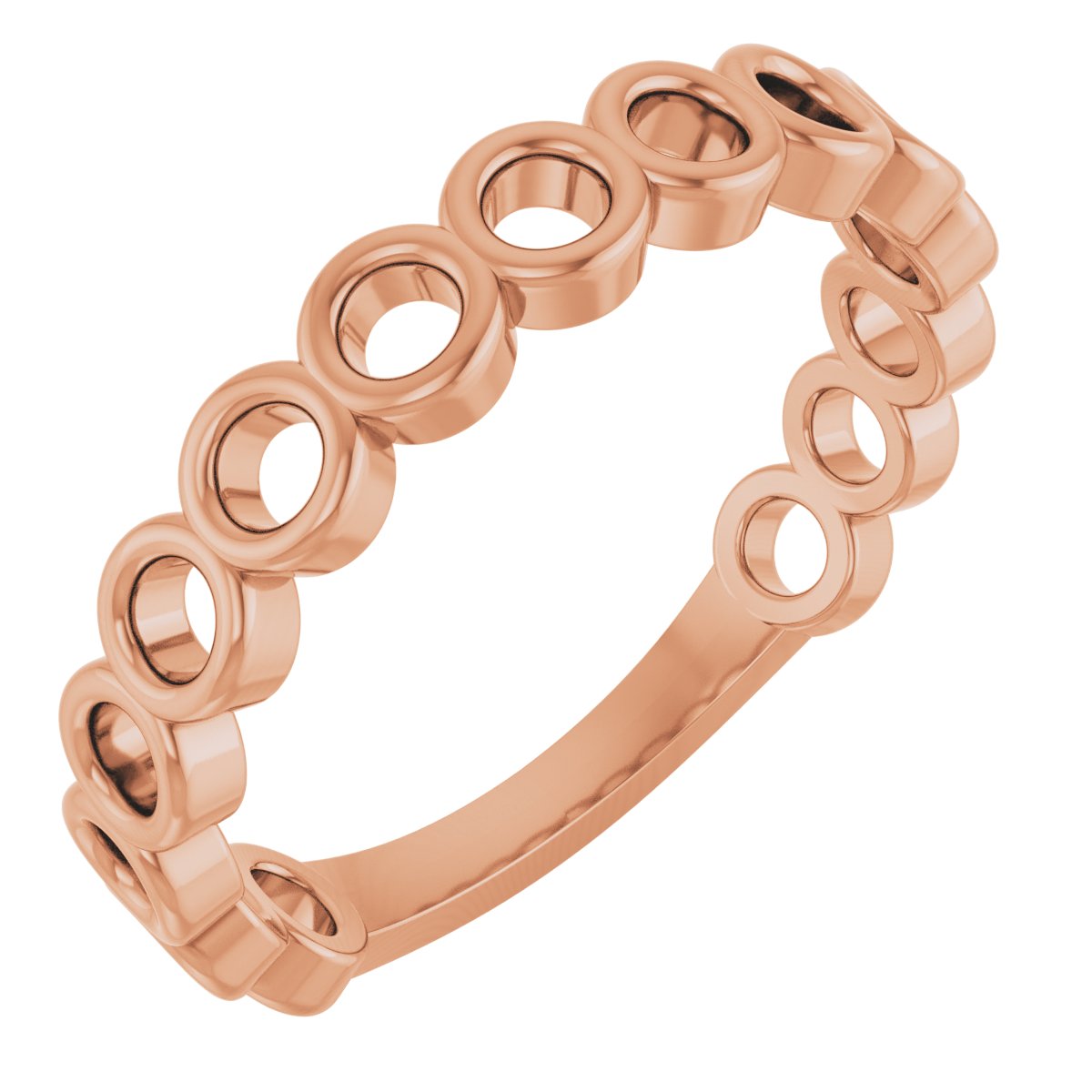 14K Rose Stackable Ring