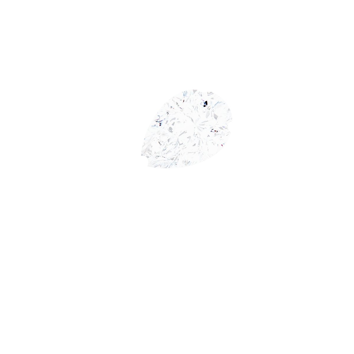 14K White 1/3 CTW Natural Diamond Negative Space Ring