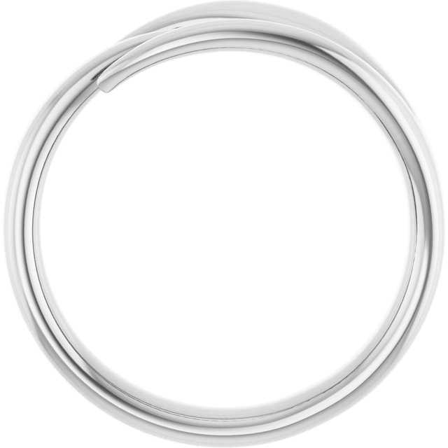14K White Negative Space Ring